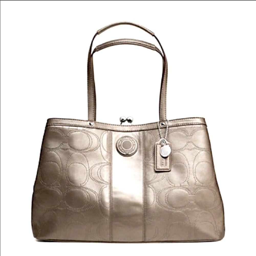 Coach A1276-F19413 Satchel in Bronze Leather